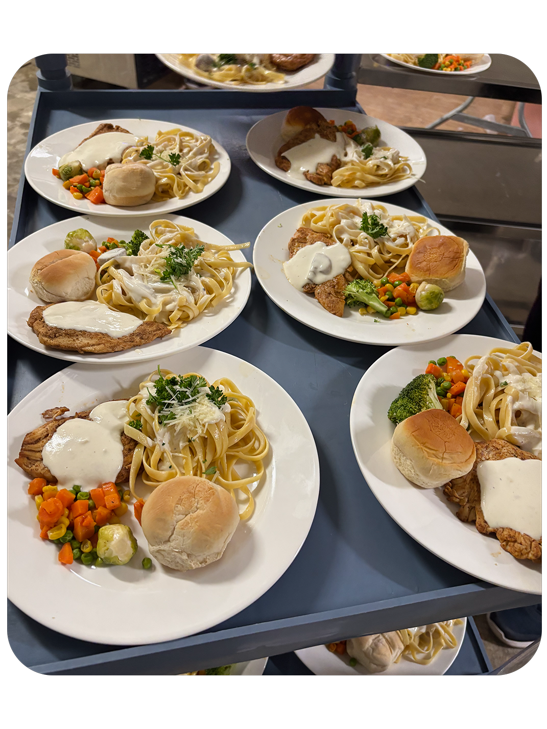 Plated catering options