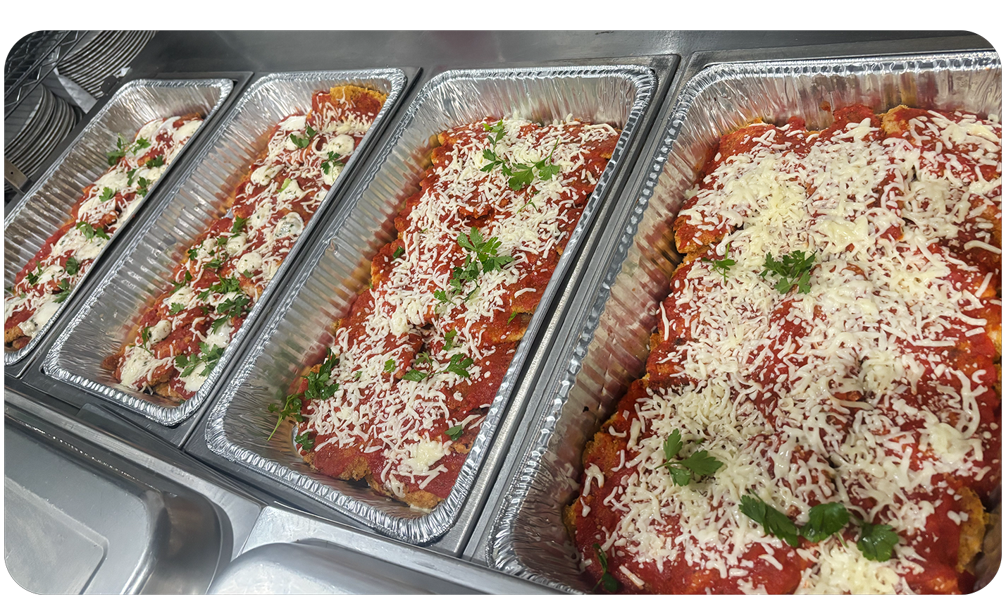 Tray catering options